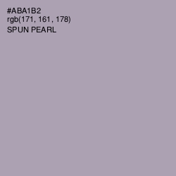 #ABA1B2 - Spun Pearl Color Image