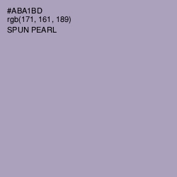 #ABA1BD - Spun Pearl Color Image