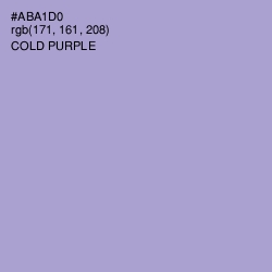 #ABA1D0 - Cold Purple Color Image