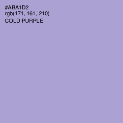 #ABA1D2 - Cold Purple Color Image