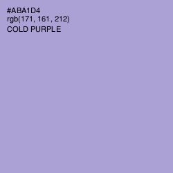 #ABA1D4 - Cold Purple Color Image