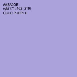 #ABA2DB - Cold Purple Color Image