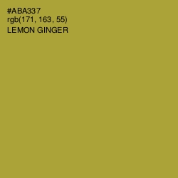 #ABA337 - Lemon Ginger Color Image