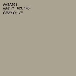#ABA391 - Gray Olive Color Image