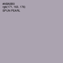#ABA3B0 - Spun Pearl Color Image