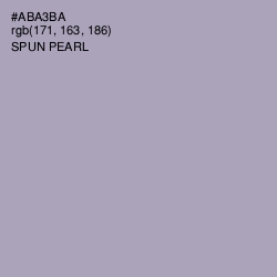 #ABA3BA - Spun Pearl Color Image