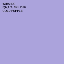 #ABA3DC - Cold Purple Color Image