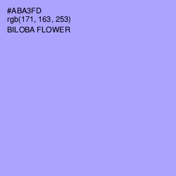 #ABA3FD - Biloba Flower Color Image