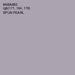 #ABA4B0 - Spun Pearl Color Image