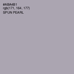 #ABA4B1 - Spun Pearl Color Image