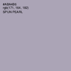 #ABA4B6 - Spun Pearl Color Image