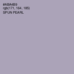 #ABA4B9 - Spun Pearl Color Image