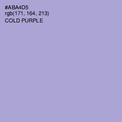 #ABA4D5 - Cold Purple Color Image