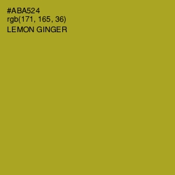 #ABA524 - Lemon Ginger Color Image