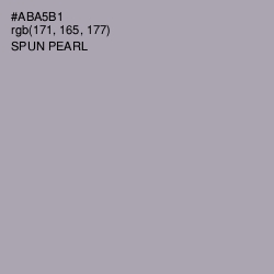 #ABA5B1 - Spun Pearl Color Image