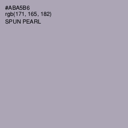 #ABA5B6 - Spun Pearl Color Image