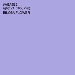 #ABA5E2 - Biloba Flower Color Image