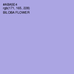 #ABA5E4 - Biloba Flower Color Image