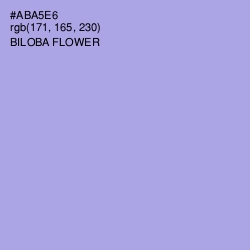 #ABA5E6 - Biloba Flower Color Image