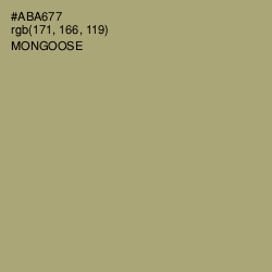 #ABA677 - Mongoose Color Image