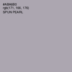 #ABA6B0 - Spun Pearl Color Image