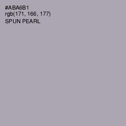 #ABA6B1 - Spun Pearl Color Image