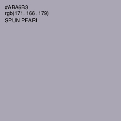 #ABA6B3 - Spun Pearl Color Image