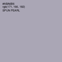 #ABA6B6 - Spun Pearl Color Image