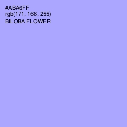 #ABA6FF - Biloba Flower Color Image