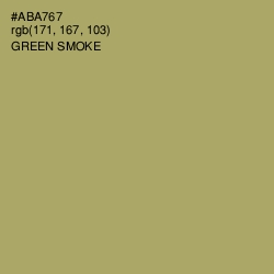 #ABA767 - Green Smoke Color Image