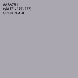 #ABA7B1 - Spun Pearl Color Image