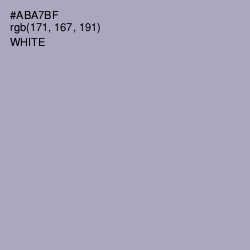 #ABA7BF - Spun Pearl Color Image