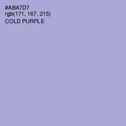 #ABA7D7 - Cold Purple Color Image