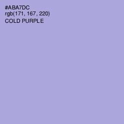 #ABA7DC - Cold Purple Color Image