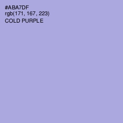 #ABA7DF - Cold Purple Color Image