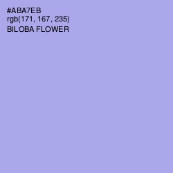 #ABA7EB - Biloba Flower Color Image