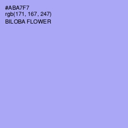 #ABA7F7 - Biloba Flower Color Image