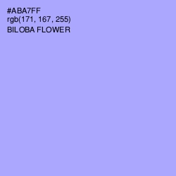 #ABA7FF - Biloba Flower Color Image