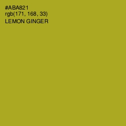 #ABA821 - Lemon Ginger Color Image