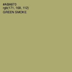 #ABA870 - Green Smoke Color Image