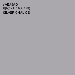 #ABA8AD - Silver Chalice Color Image