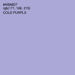 #ABA8D7 - Cold Purple Color Image