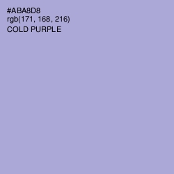 #ABA8D8 - Cold Purple Color Image