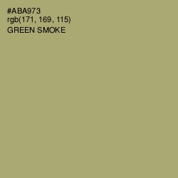 #ABA973 - Green Smoke Color Image