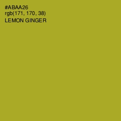#ABAA26 - Lemon Ginger Color Image