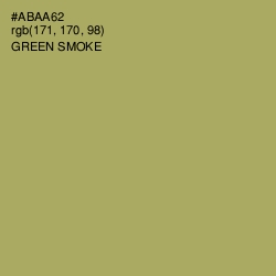 #ABAA62 - Green Smoke Color Image