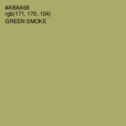 #ABAA68 - Green Smoke Color Image