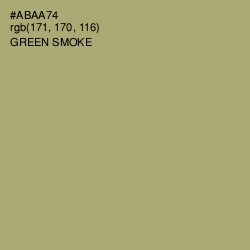 #ABAA74 - Green Smoke Color Image