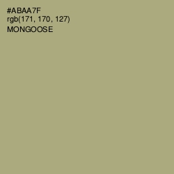#ABAA7F - Mongoose Color Image