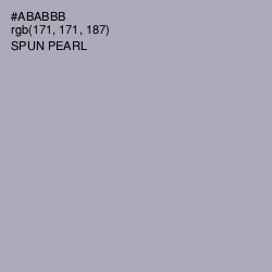 #ABABBB - Spun Pearl Color Image